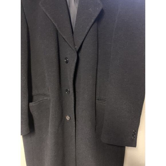 Cashmere Men’s Long Coat Italy Pencil Color XL Old Money Plus Size - Picture 2 of 9